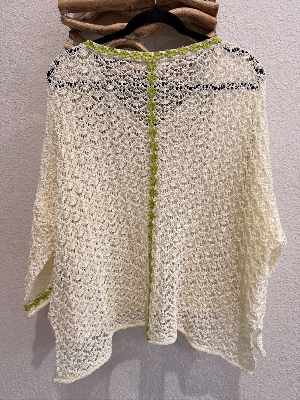 POL Crochet Open-Knit Sweater shirt women’s oversized S - Picture 4 of 6